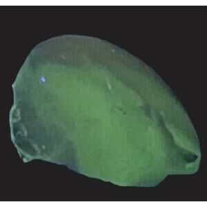 Satin‎ Blue and Milk Glass Art Glass Cullet Glowing Slag Uranium #GLSM23206